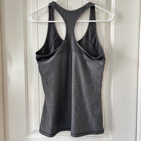 Under armour Tank Top Womens XS Extra Small Gray Training Workout Racer Back - Picture 3 of 8